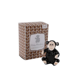 Glass Monkey House Ornament With Gift Box, 2 of 2