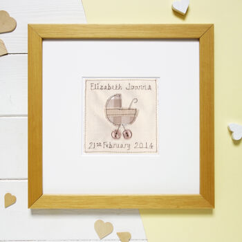 Personalised New Baby Girl Picture Gift, 10 of 12