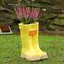 Personalised Large Yellow Welly Boots Planter, thumbnail 6 of 11