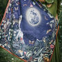 Wolf Garden Narrative Square Scarf, thumbnail 2 of 4