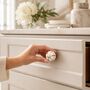 Red And Yellow Round Shaped Ceramic Drawer Knob, thumbnail 5 of 8