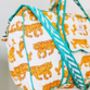 Handmade Boho Tiger Weekend Bag, thumbnail 6 of 9