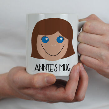 Personalised Face Mug For Girl, 7 of 8