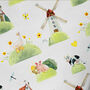 Spring Windmill Wrapping Paper Roll Or Folded, thumbnail 2 of 3