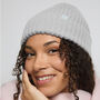 Silver Cloud Silver Ion Infused Satin Lined Beanie Grey, thumbnail 2 of 4