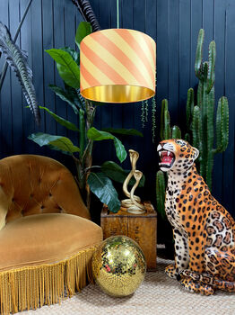 Marmalade Helter Skelter Lampshades With Gold Lining, 3 of 4