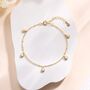 Delicate White Opal Charm Bracelet, thumbnail 5 of 10