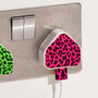 Neon Leopard Charger And Cable Sticker, thumbnail 4 of 10