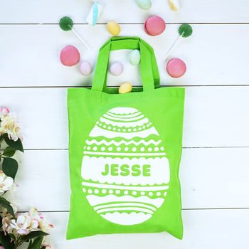 Personalised Decorative Egg Easter Hunt Bag, 4 of 6
