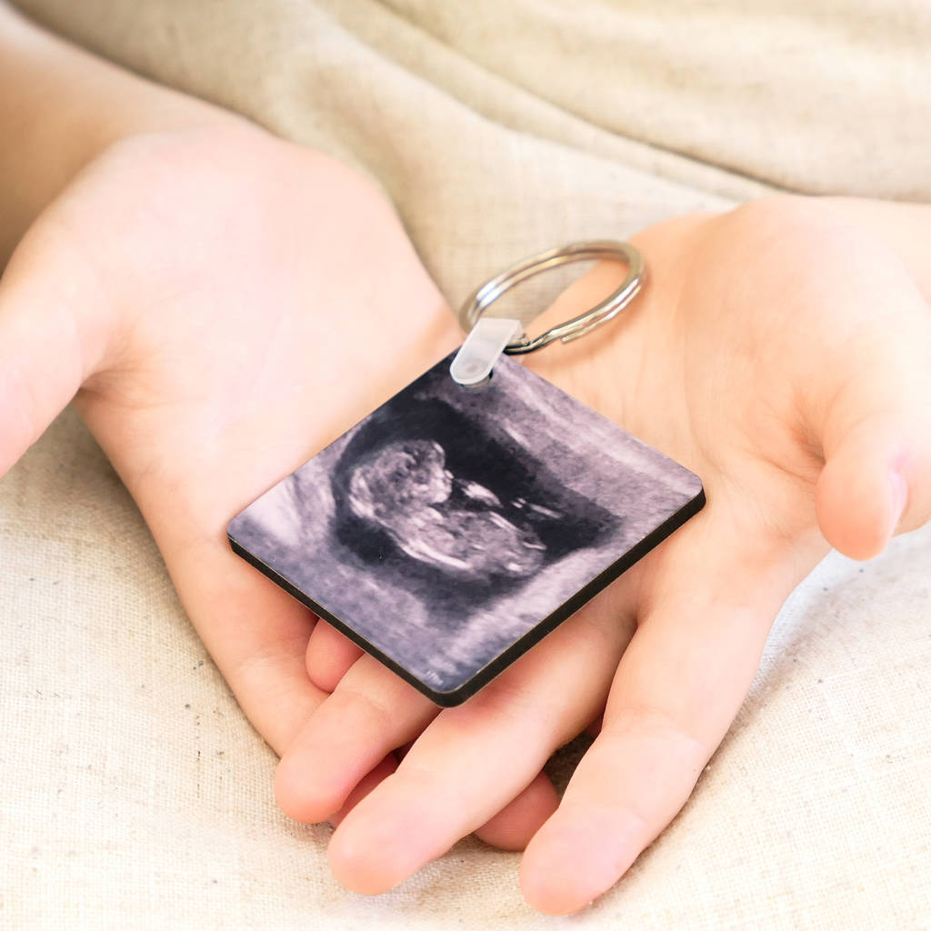 Personalised Ultrasound And Message Keyring, 1 of 4