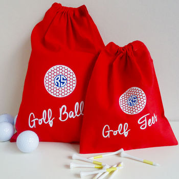 Personalised Golf Ball Bag, 9 of 12