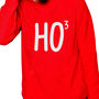 Ho To The Power Of Three Mens Christmas Jumper, thumbnail 2 of 2