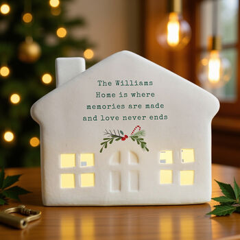 Personalised Christmas LED House, 3 of 5