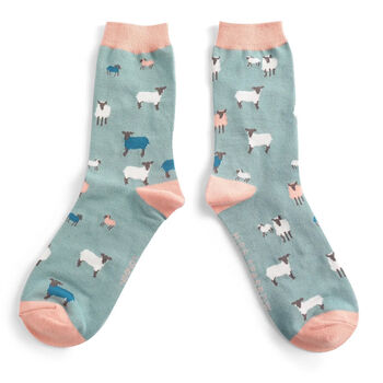 Countryside Sheep Bamboo Socks, 2 of 4