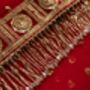 Leela Traditional Red Shade Bridal Net Dupatta, thumbnail 6 of 6