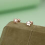 Sterling Silver Sun And Star Stud Earrings 18 G Screw Back With Ball Backs, thumbnail 3 of 12