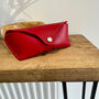 Personalised Red Leather Glasses Case, thumbnail 1 of 12