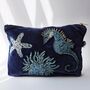 Velvet Beaded Seahorse Pouch, thumbnail 3 of 3