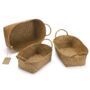Pack Of Three Seagrass Storage Basket With Handles, thumbnail 2 of 4
