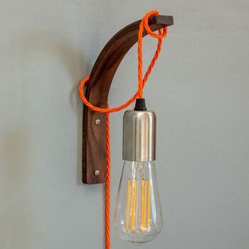 Wooden Wall Bracket Plant Hanger / Light Holder, 4 of 8