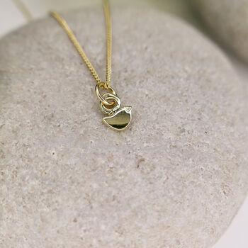 Mini Bird Necklace In 14ct Gold, 3 of 4
