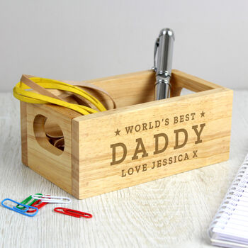Personalised Mini World's Best Wooden Crate, 2 of 5
