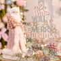 Blush Pink Opulent Santa Ornament, thumbnail 1 of 4