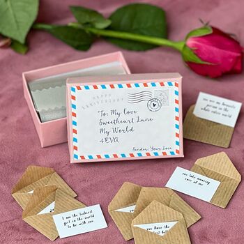 12 Mini Love Letters Anniversary Gift, 2 of 7