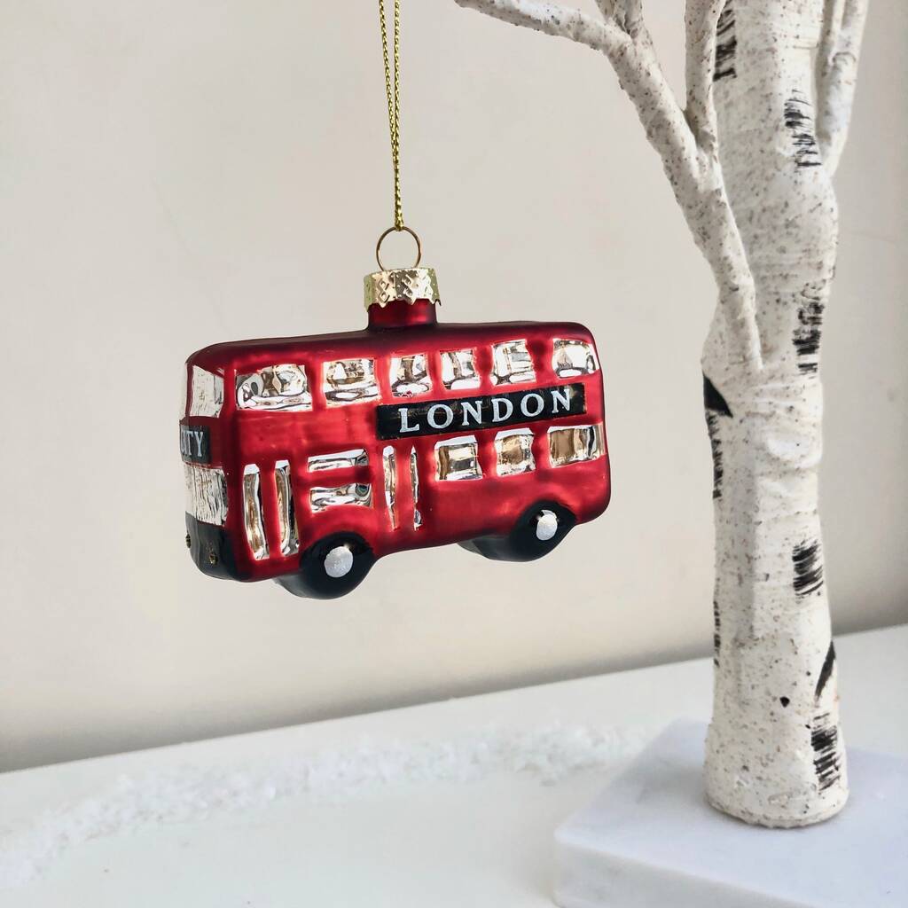 Hanging London Bus Decoration By Pink Pineapple Home & Gifts