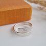 Sterling Silver Floral Band Ring, thumbnail 4 of 9