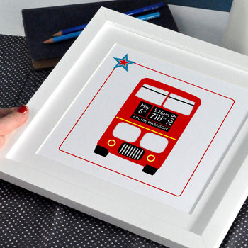 New Baby London Bus Print, 4 of 6