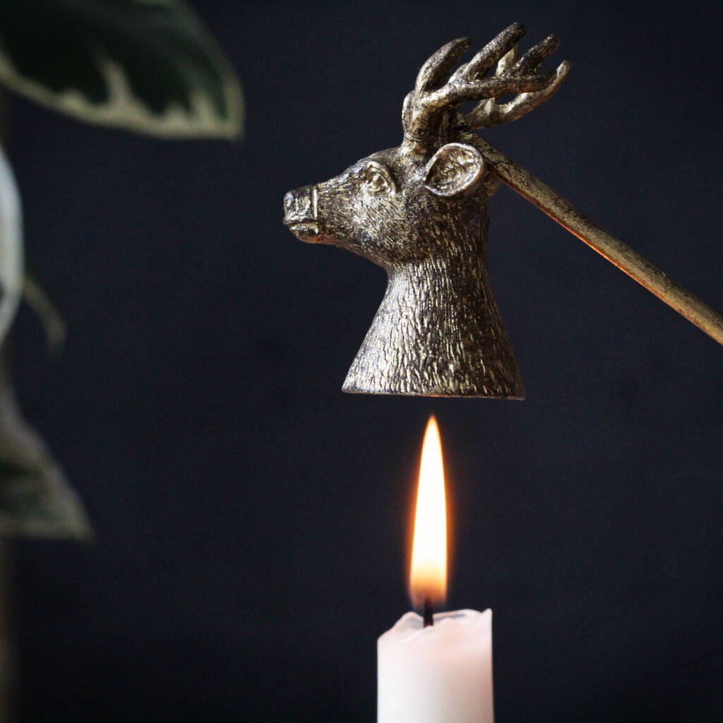 Gold Stag Candle Snuffer, 1 of 2