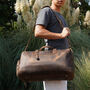 Leather Boot Gym Sports Bag, thumbnail 2 of 12