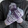 Love Heart Fairisle Knit Gloves, thumbnail 8 of 10