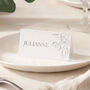 Mistletoe Foiled Christmas Dinner Place Cards, thumbnail 2 of 2
