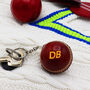 Personalised Vintage Miniature Cricket Ball Keyring, thumbnail 1 of 6