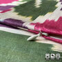 Ikat Cushion Cover With Leafs Pattern, thumbnail 3 of 7