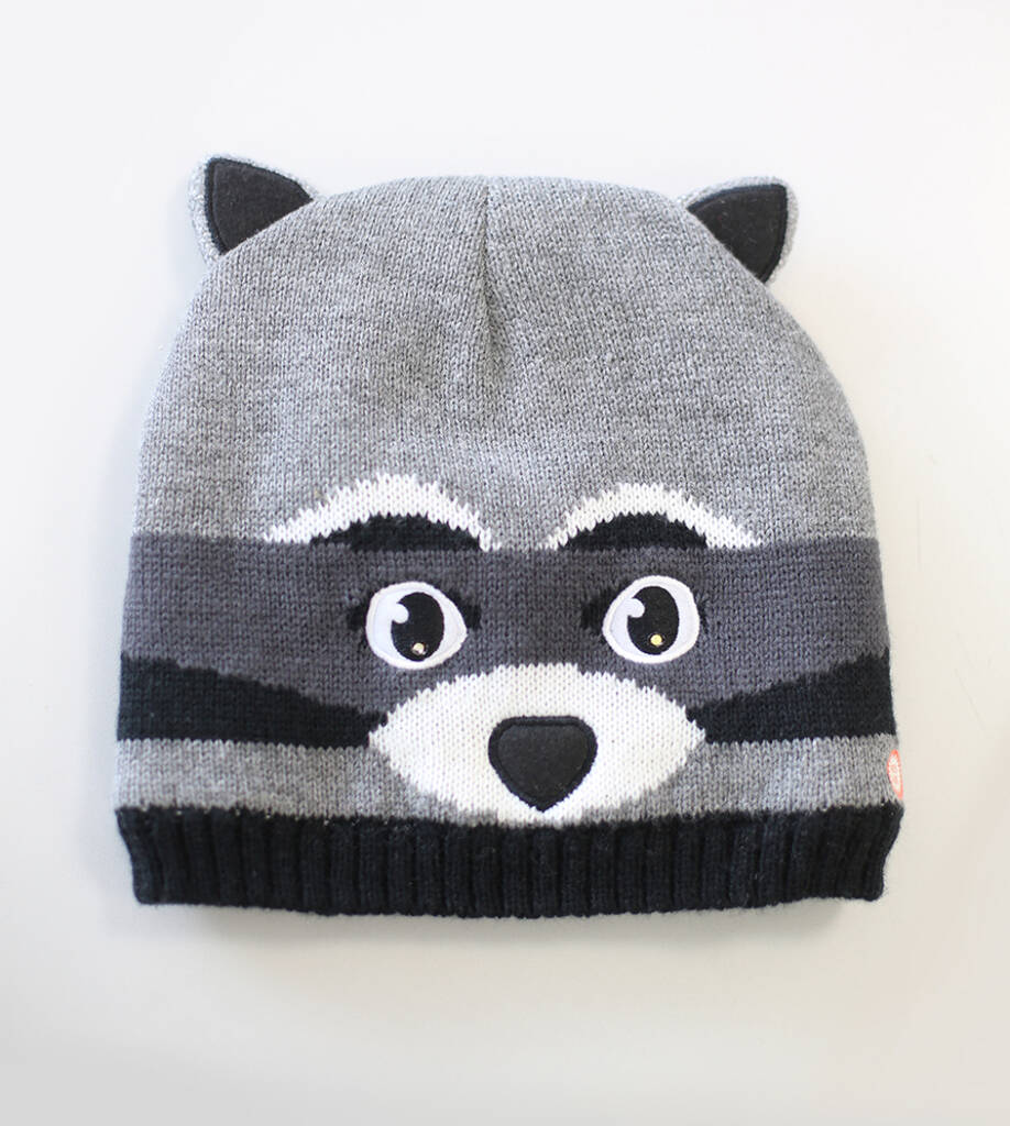 Bright Eyes Animal Hats, With LED Lights. Rusty Raccoon By Air Armor
