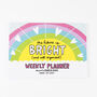 The Future Is Bright Weekly Planner Notepad, thumbnail 4 of 4