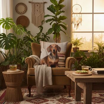 Personalised Custom Pet Photo Cushion In Soft Chenille, 2 of 12
