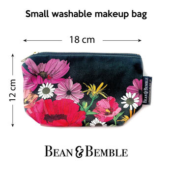 Makeup And Cosmetic Bag Gift Set Summer Poppies, 4 of 11