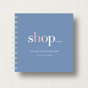Personalised Shopping Lover's Small Notebook, 6 of 10