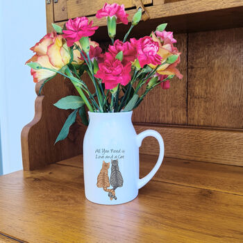 Cats In Love Flower Jug, 3 of 6