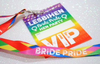 Lesbihen Gay~Lesbian Hen Party Vip Pass Lanyards, 6 of 12