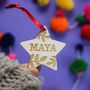Personalised Tiny Star Christmas Decoration, thumbnail 1 of 4