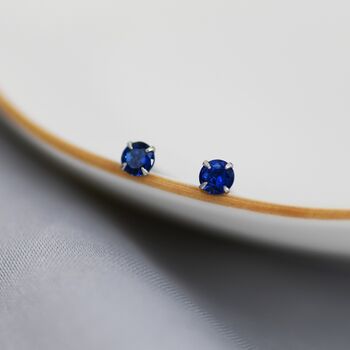 Sterling Silver September Birthstone Earrings, 6 of 12