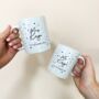 Personalised 'Mr & Mrs' Couple Wedding Mugs Set, thumbnail 2 of 3