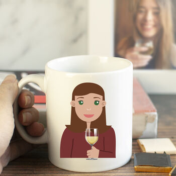 Personalised Wine Connoisseur Gift Mug, 2 of 6