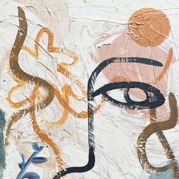 ‘Kainalu’, Abstract Face, Boho Print, 6 of 12
