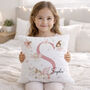 Personalised Dreamy Fairy Cushion, Girls Bedroom Decor, thumbnail 2 of 4